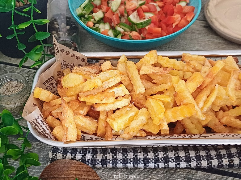 צ'יפס זיגזג קריספי כמו בבורגר ראנץ