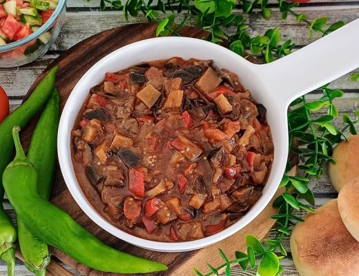 סלט חצילים פיקנטי לדיאטה (מתכון דל קלוריות)