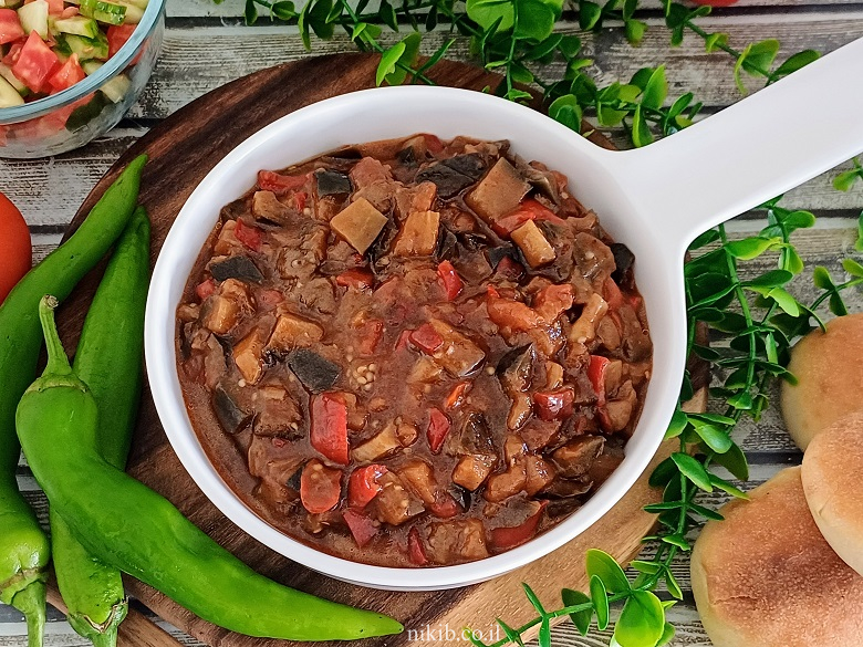 סלט חצילים פיקנטי לדיאטה (מתכון דל קלוריות)