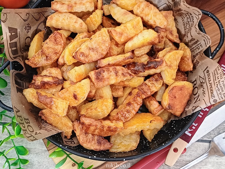 תפוחי אדמה בתנור קריספי