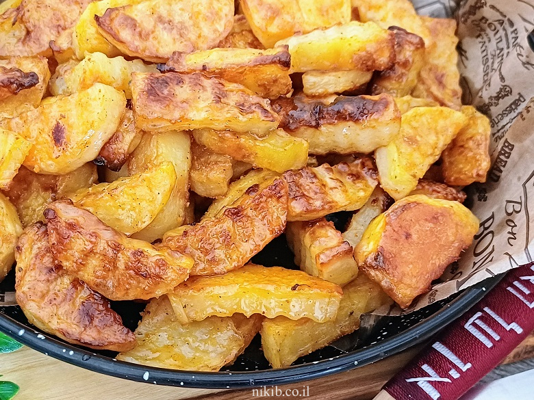 תפוחי אדמה בתנור קריספי