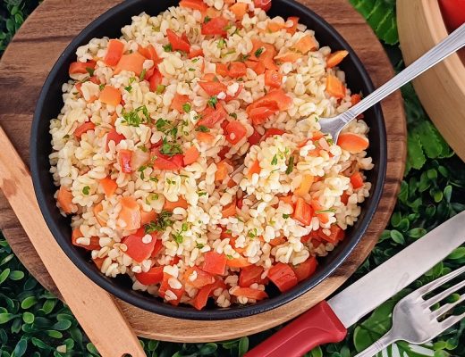 מתכון לבורגול עם ירקות