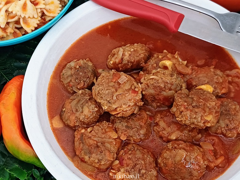 כדורי בשר ברוטב עגבניות לילדים