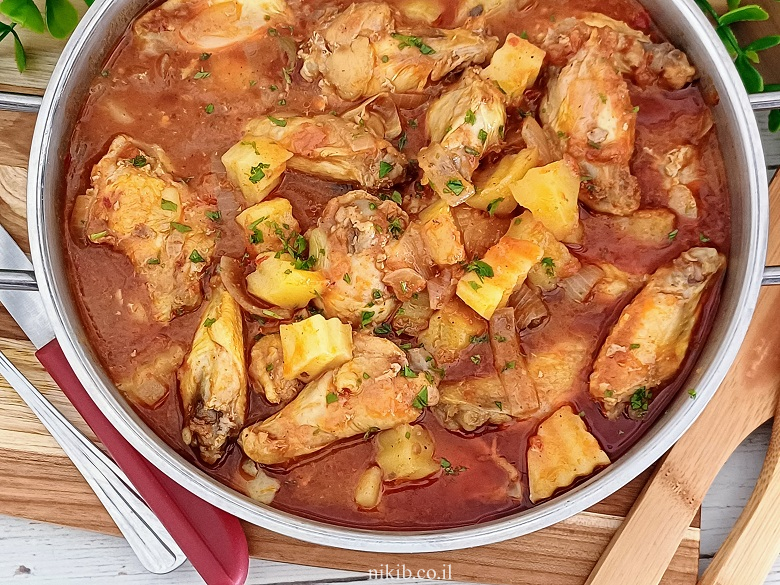 כנפיים עם תפוחי אדמה