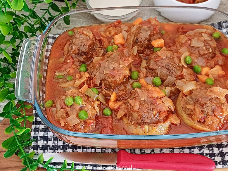 תחתיות ארטישוק במילוי בשר