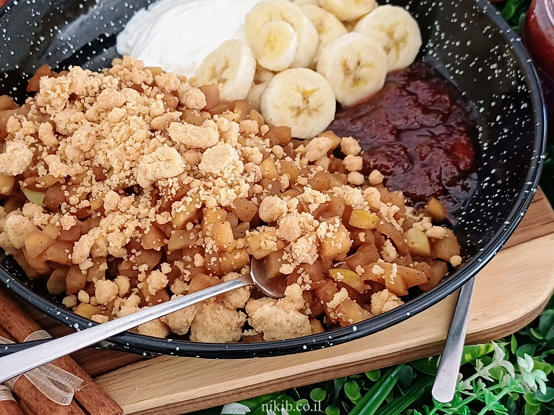 קראמבל תפוחים מהיר קראמבל תפוחים מהיר