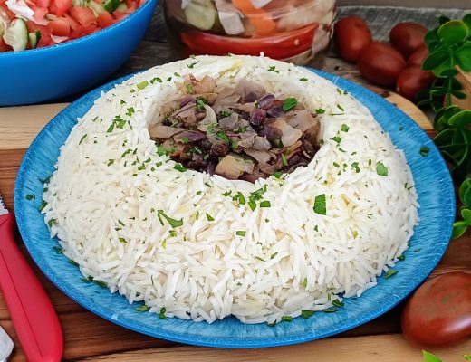 אורז עם בצל מקורמל