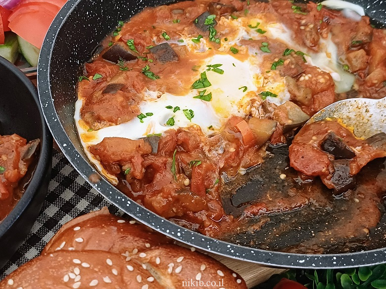 שקשוקה חצילים - מתכון מעולה שקשוקה חצילים - מתכון מעולה