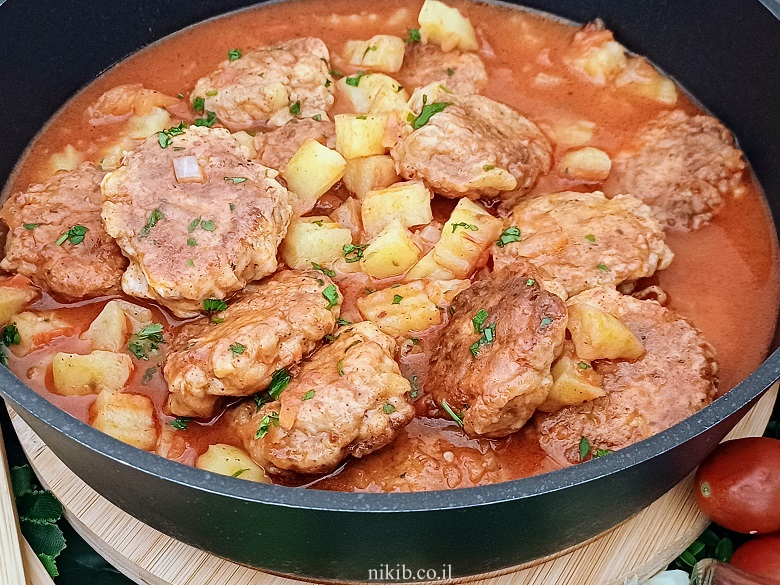 קציצות חזה עוף עם תפוחי אדמה – מתכון ביתי קל