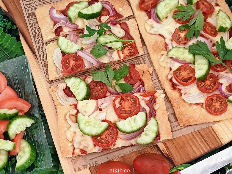 פיצה 2 דקות הכנה (ללא שמרים!)