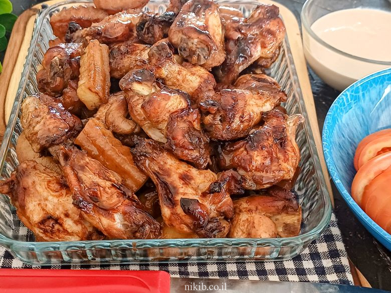 עוף בתנור עם סויה ודבש