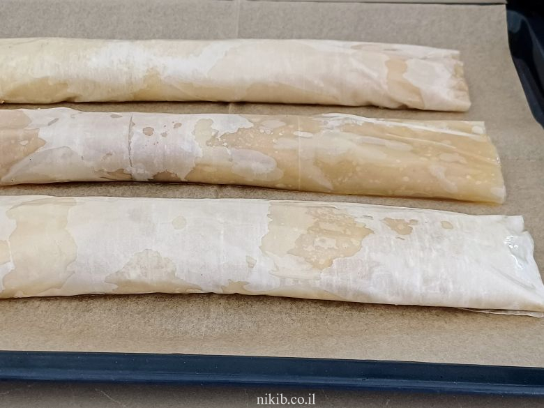 שטרודל תפוחים מבצק פילו