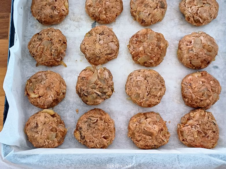 קציצות טונה אפויות קציצות טונה אפויות