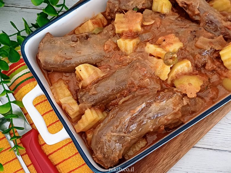 גרונות הודו בתנור