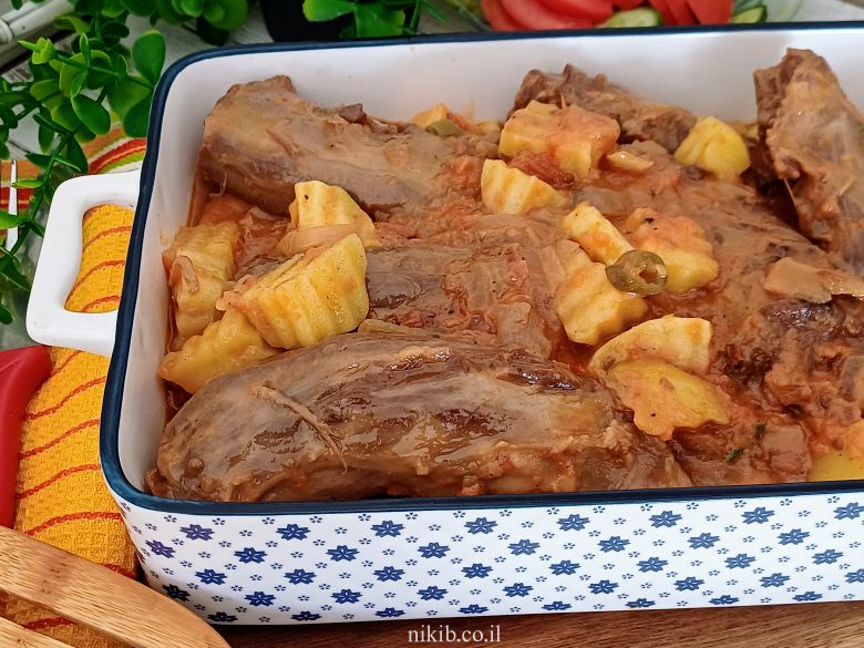 גרונות הודו בתנור