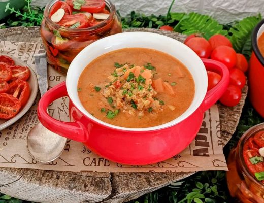 מרק גרונות עם גריסי פנינה