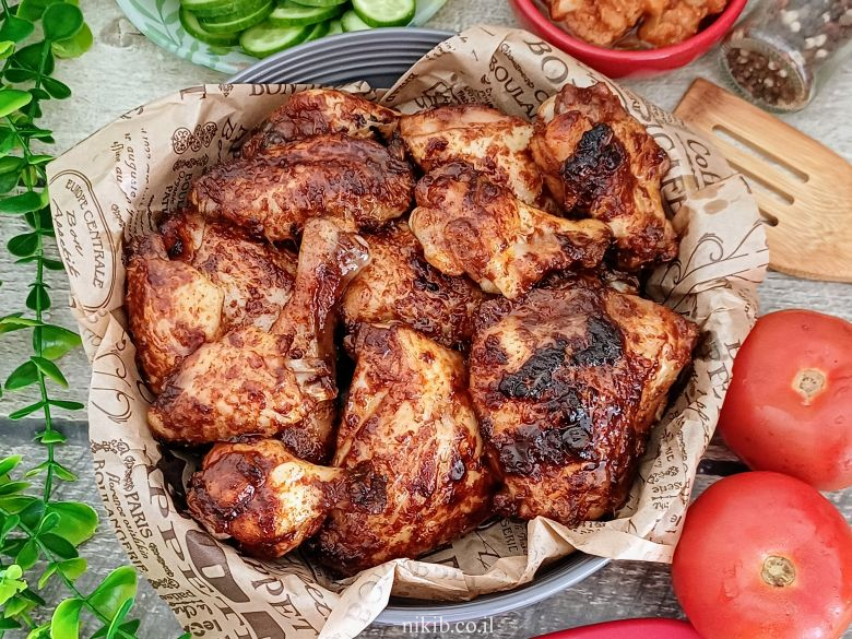 תבנית עוף צלוי ושחום בתנור בסגנון ביתי