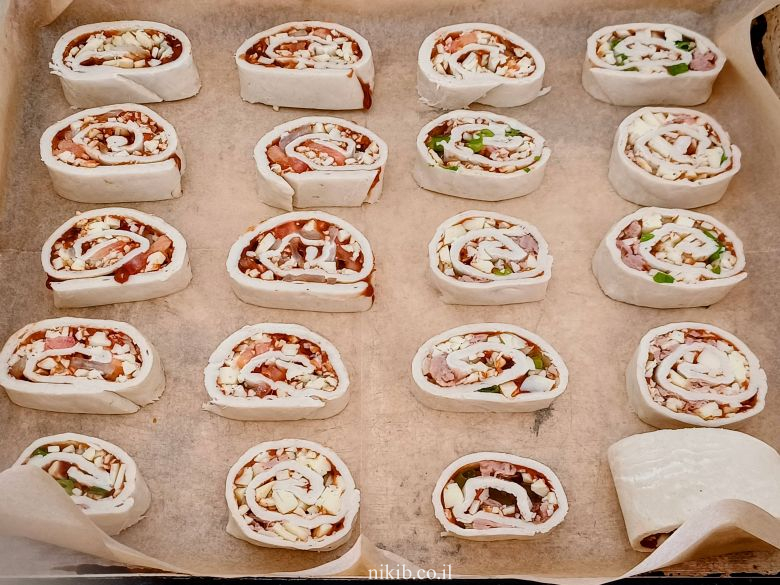 שבלולי פיצה ב-5 דקות