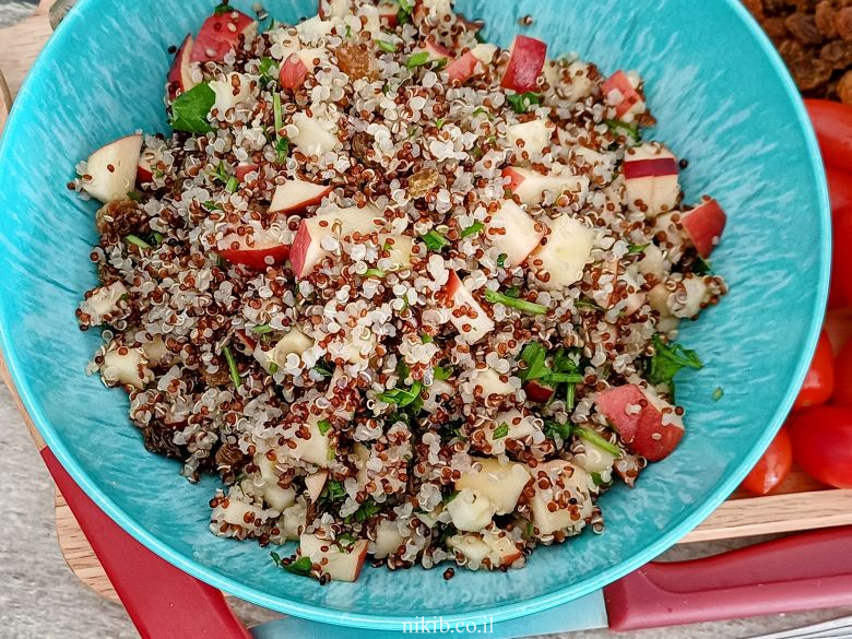 סלט קינואה ותפוחים ומנצח
