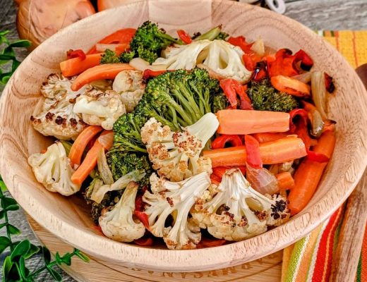 ברוקולי וכרובית בתנור