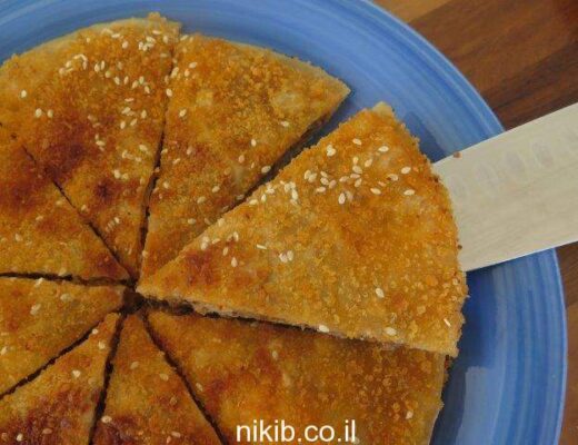 טורטייה פיצה עם בשר