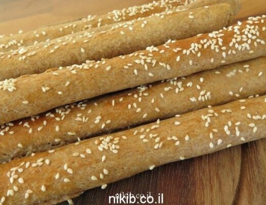 מקלות לחם מקמח שיפון