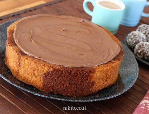 עוגת שיש נוטלה