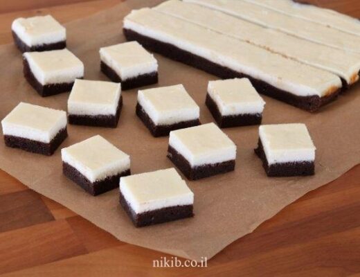 בראוניז שוקולד גבינה