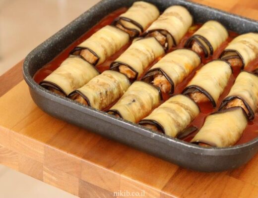 חצילים ממולאים באורז