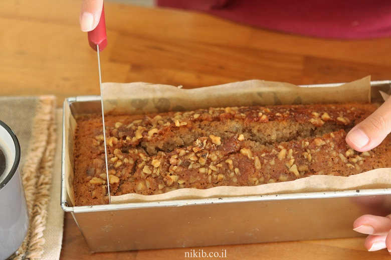 עוגת מייפל ואגוזים בחושה