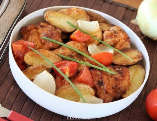 פרגיות אפויות עם ירקות