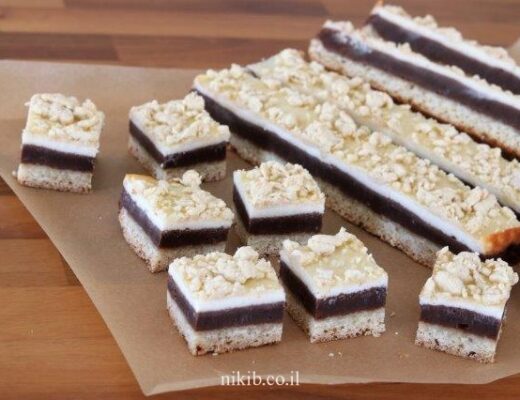 ריבועי שוקולד גבינה ממכרים