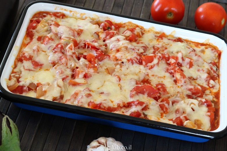 לזניה חצילים ועגבניות לזניה חצילים ועגבניות