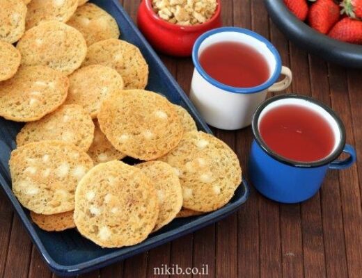 עוגיות שוקולד צ'יפס ואגוזים