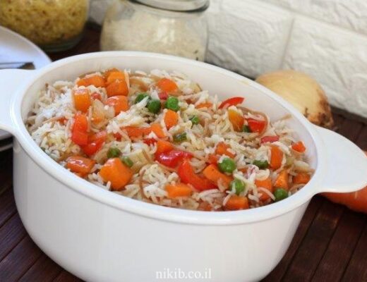 אורז סיני עם ירקות