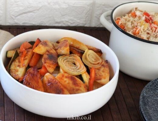 מתכון לירקות אפויים בתנור