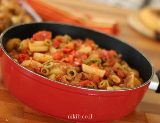 עוף בתנור עם זיתים