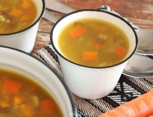 מרק עדשים ירוקות מהיר