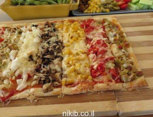 פיצה מבצק עלים