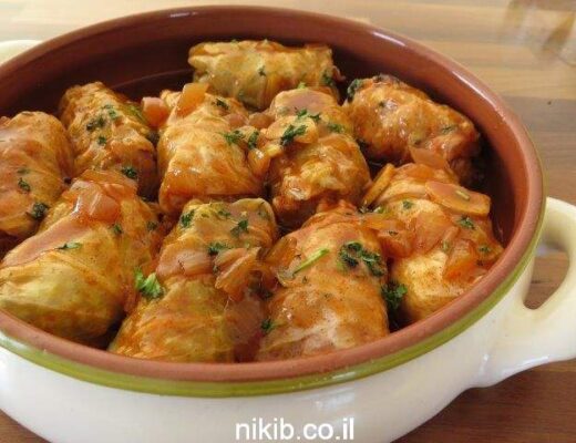 כרוב ממולא בורגול וירקות