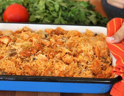 פרגיות ואורז בתנור