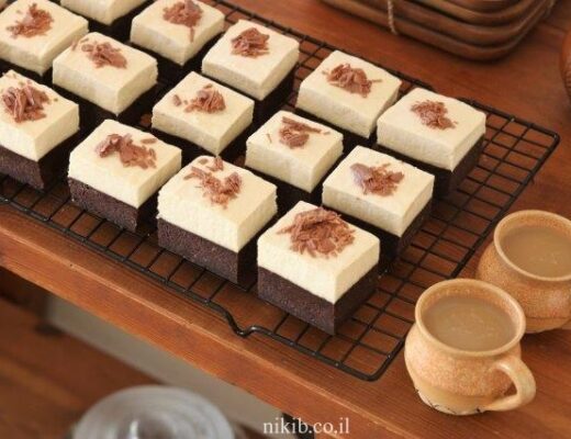 עוגת שוקולד וקצפת