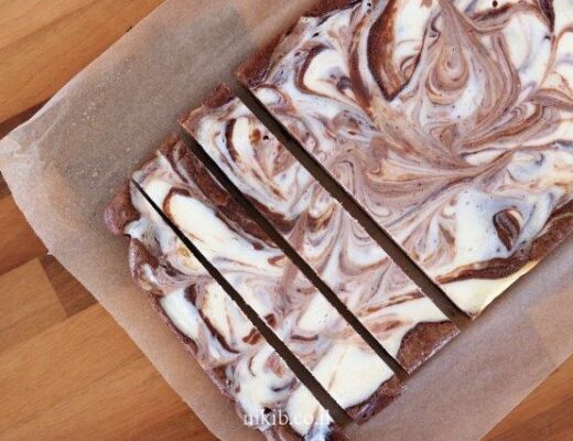 בראוניז שיש שוקולד גבינה