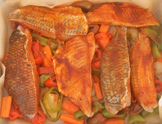 מתכון מנצח לפילה אמנון עסיסי בתנור עם ירקות