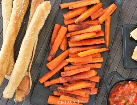 מקלות גזר אפויים