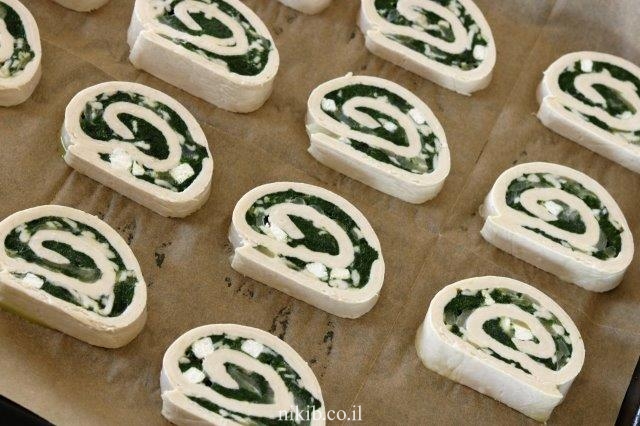 שבלולי תרד וגבינות מהירים