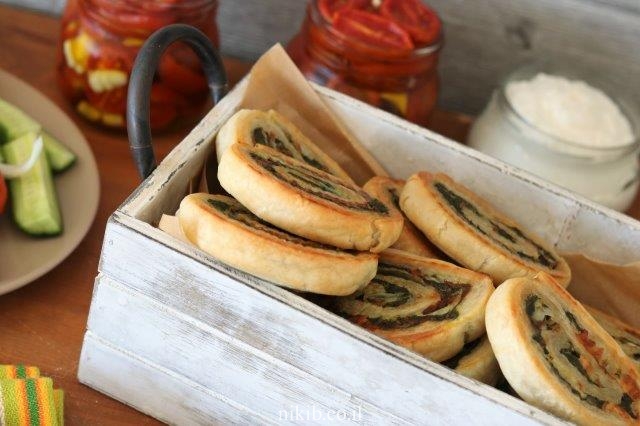 שבלולי תרד וגבינות מהירים