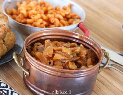 לבבות עוף עם זיתים