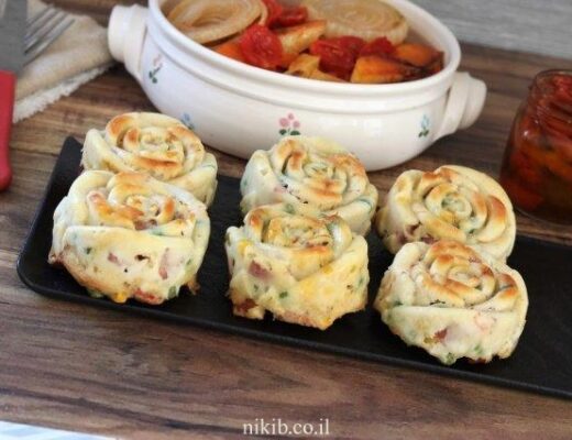 מאפינס ירקות עם נקניקיות