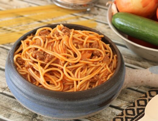 ספגטי בולונז בסיר אחד